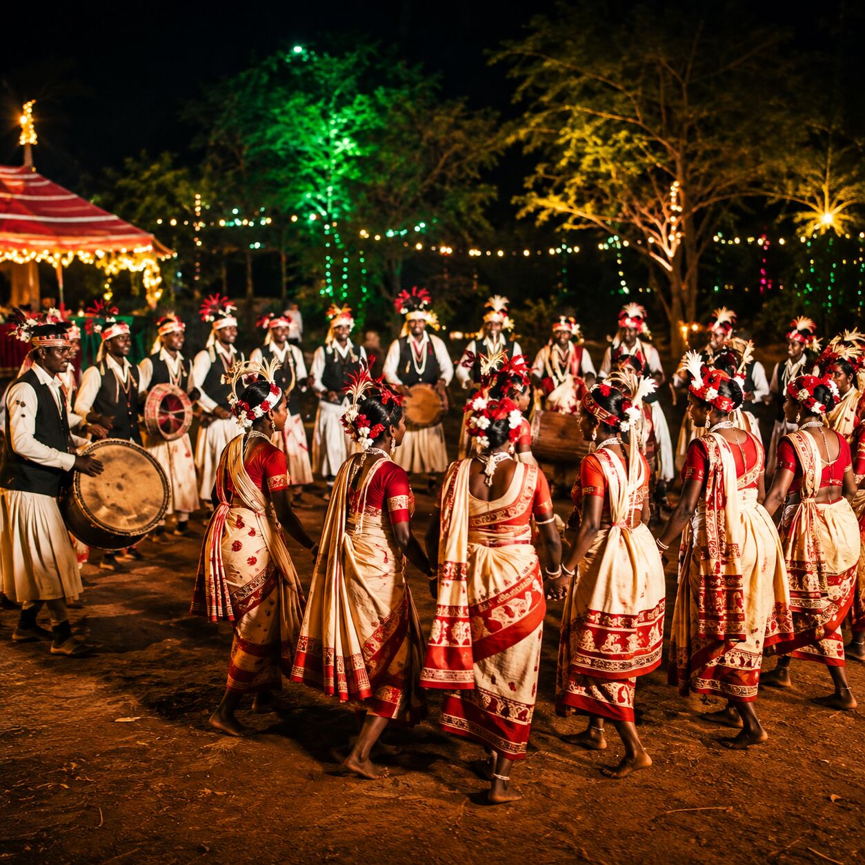 Tribal night dance